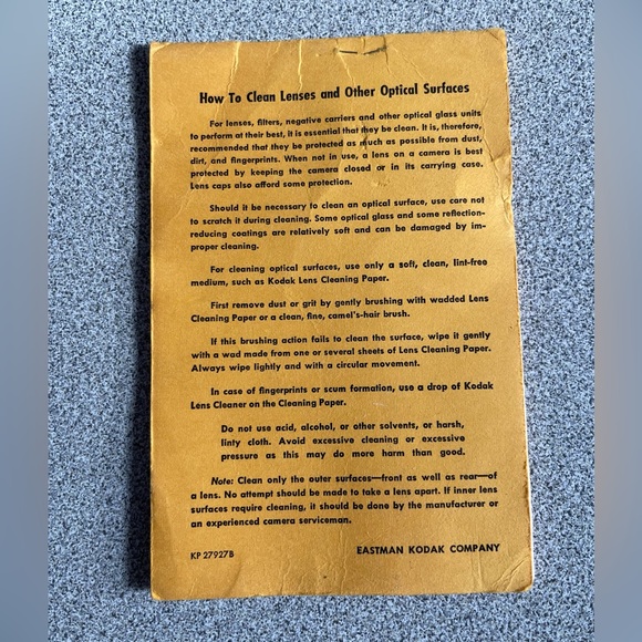 Vintage Kodak Lens Cleaning Paper Booklet - Picture 2 of 7